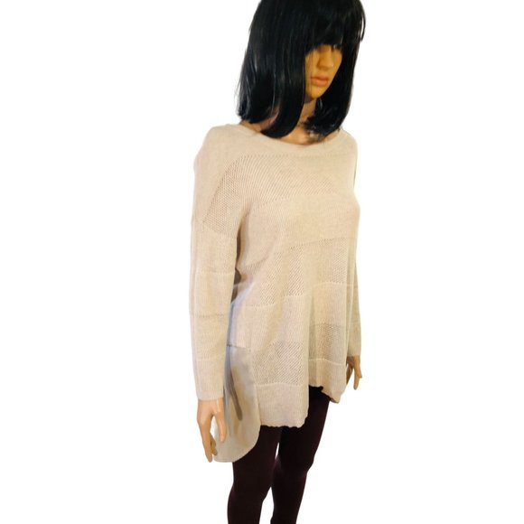 Stylus Long Sleeve Mixed Media Sweater size medium - Picture 6 of 7